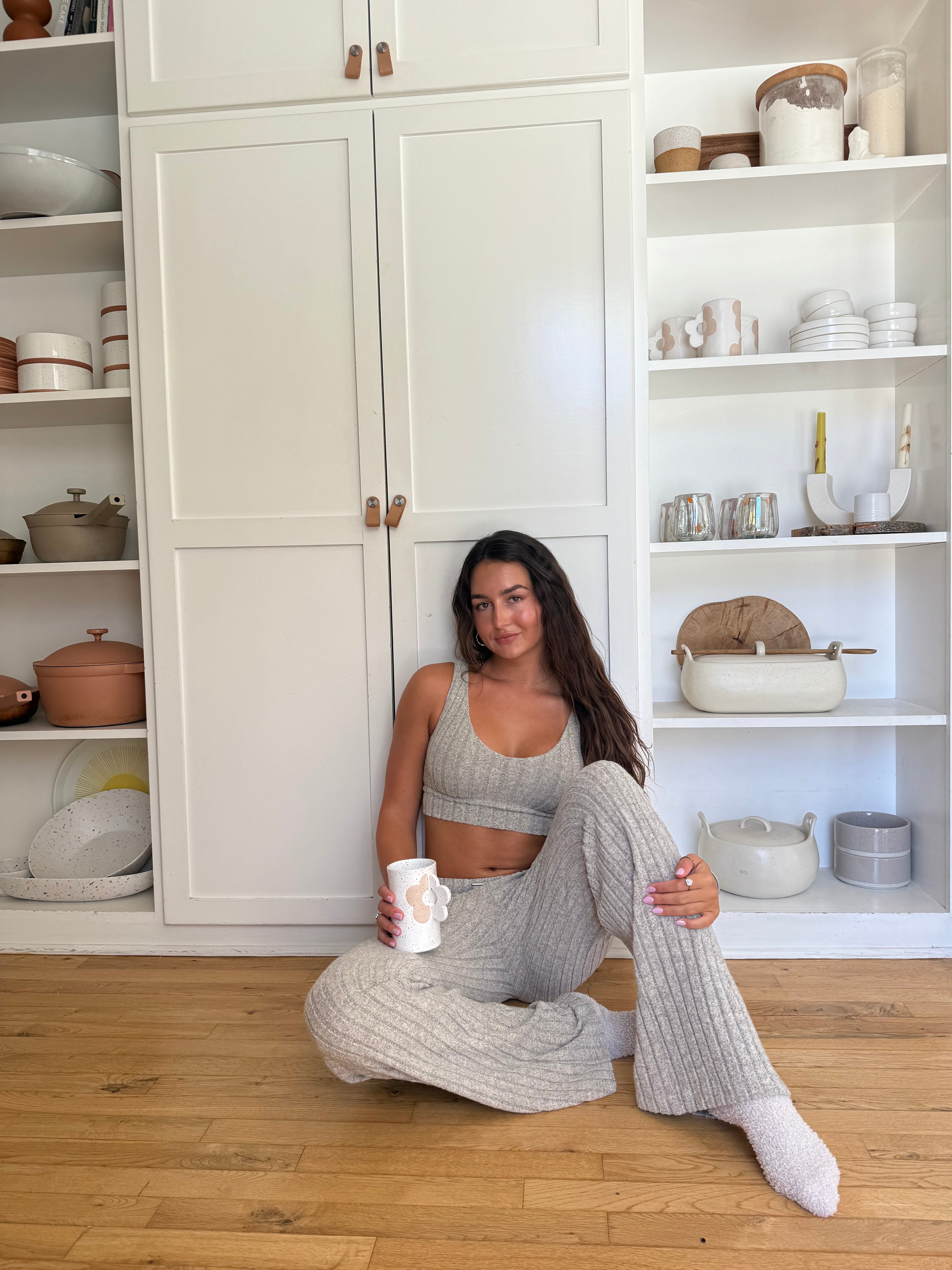 Mai Wide Leg Pant - Oatmeal