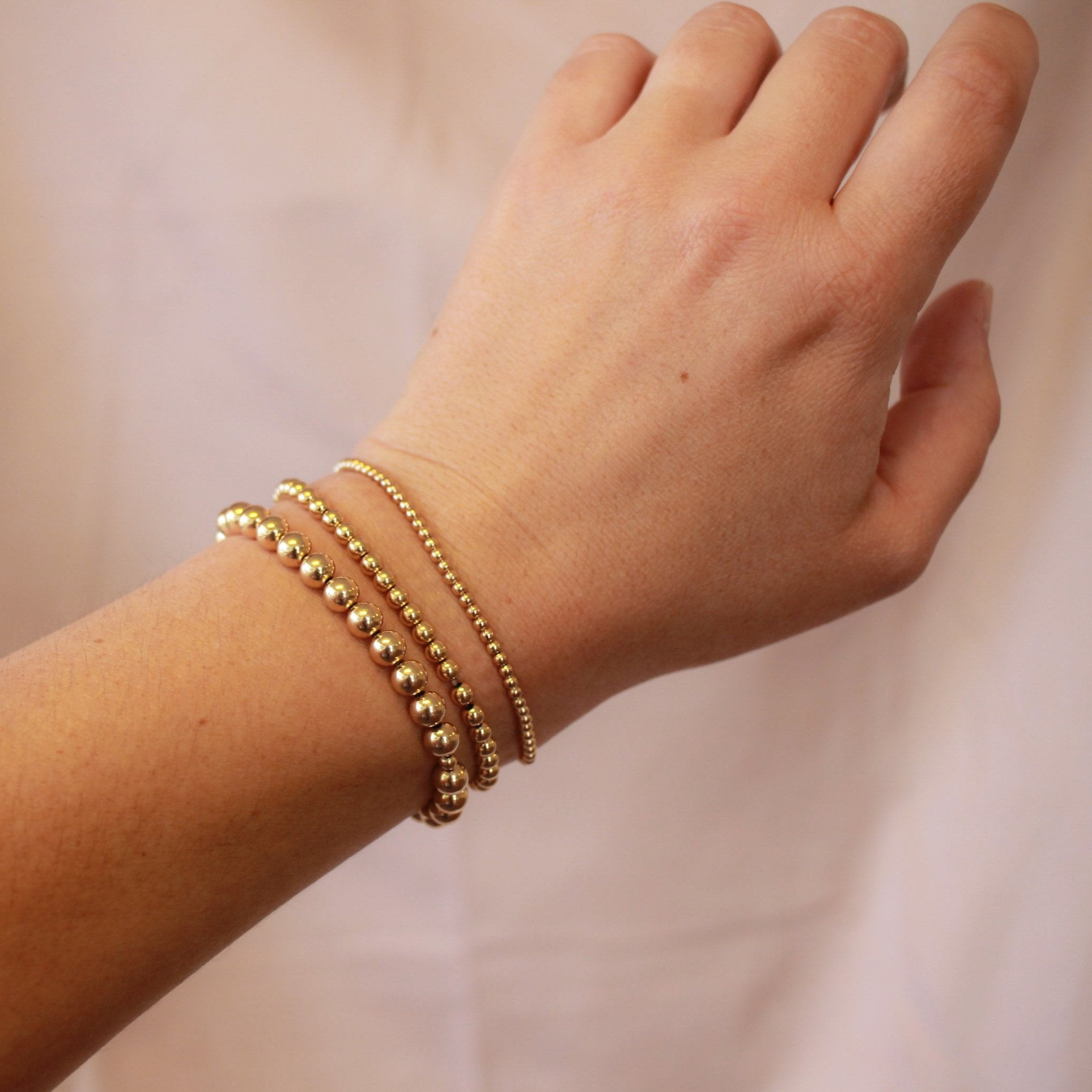 BEADED STRETCH BRACELET TRIO