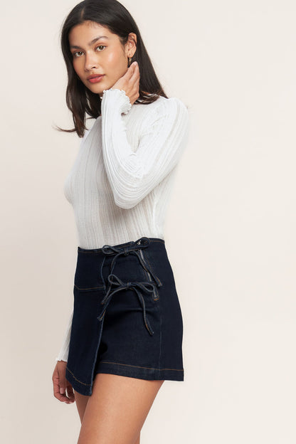 WEEKEND READY DENIM SKIRT