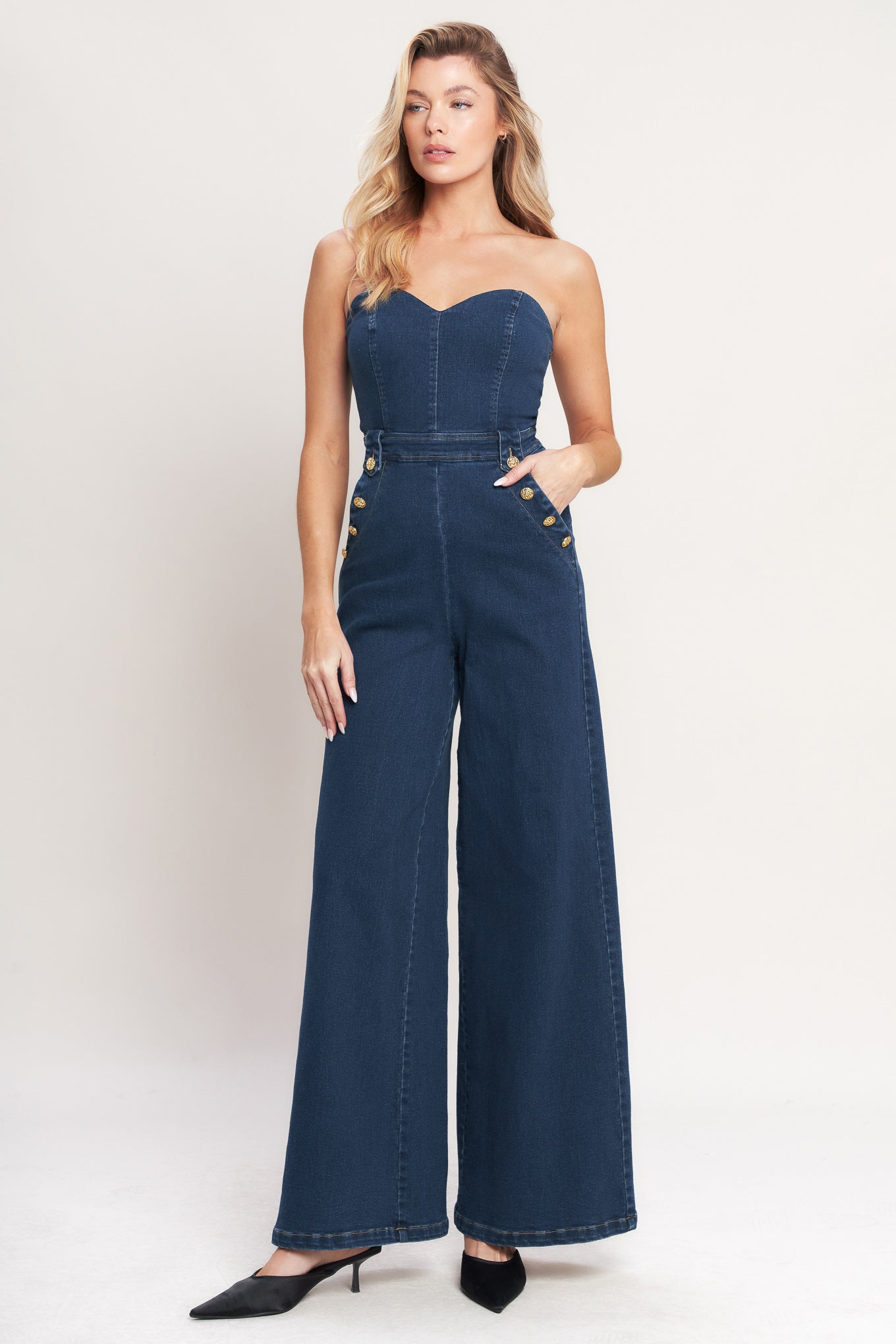 NEXT LEVEL DENIM JUMPSUIT