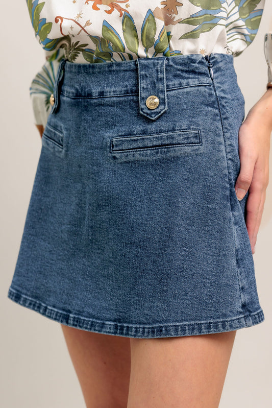 HEART EYES DENIM SKORT