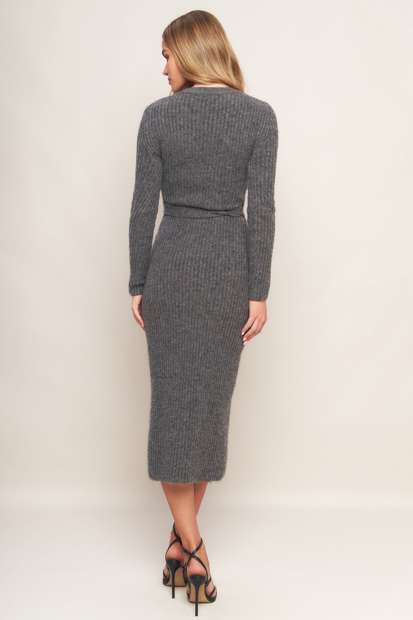 BE GOOD TO ME SWEATER MIDI DRESS