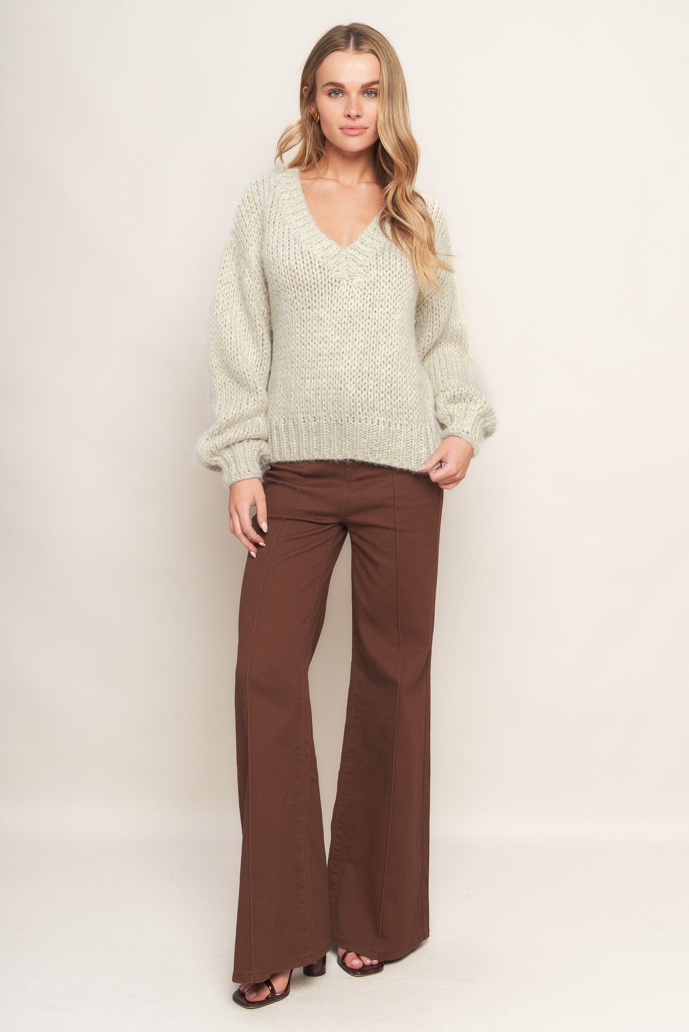 EARTHY TOUCH SWEATER KNIT TOP