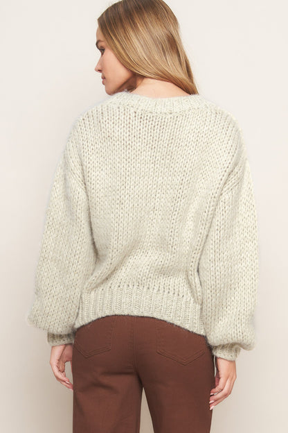 EARTHY TOUCH SWEATER KNIT TOP