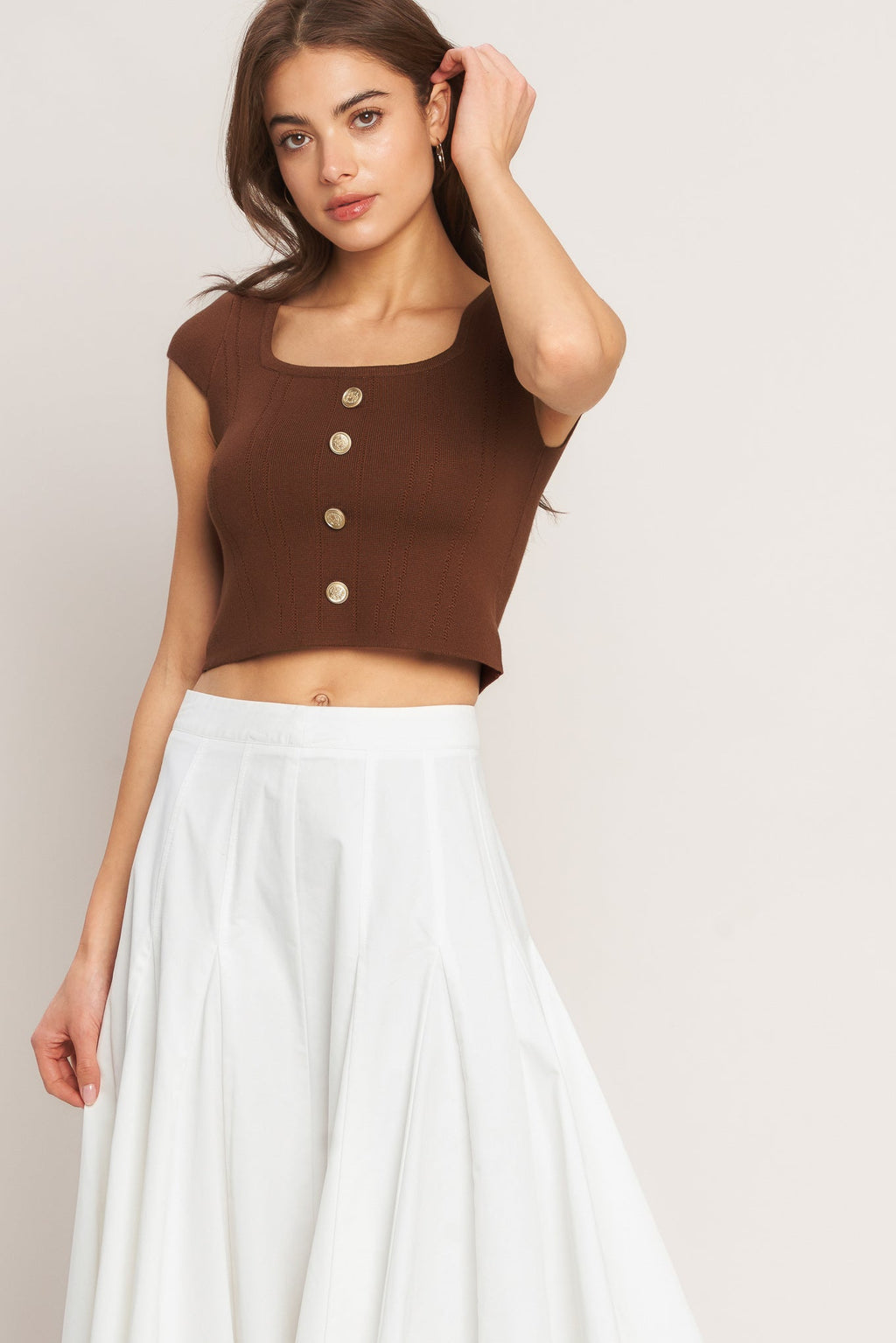 EFFORTLESS FIT KNIT TOP