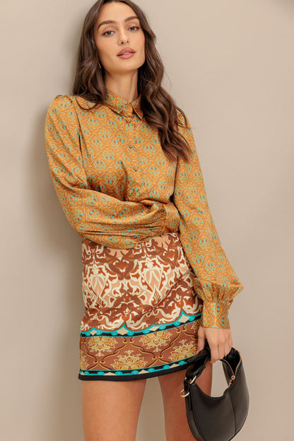 MOROCCAN MUSE WOVEN TOP