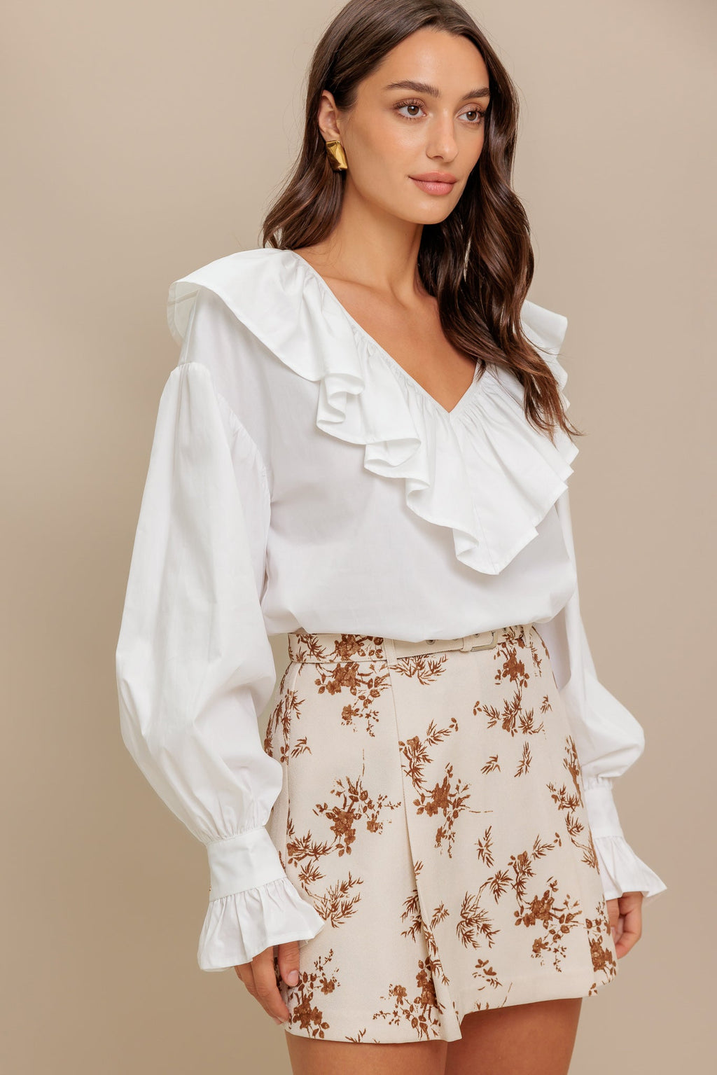 COUTURE CODE WOVEN TOP