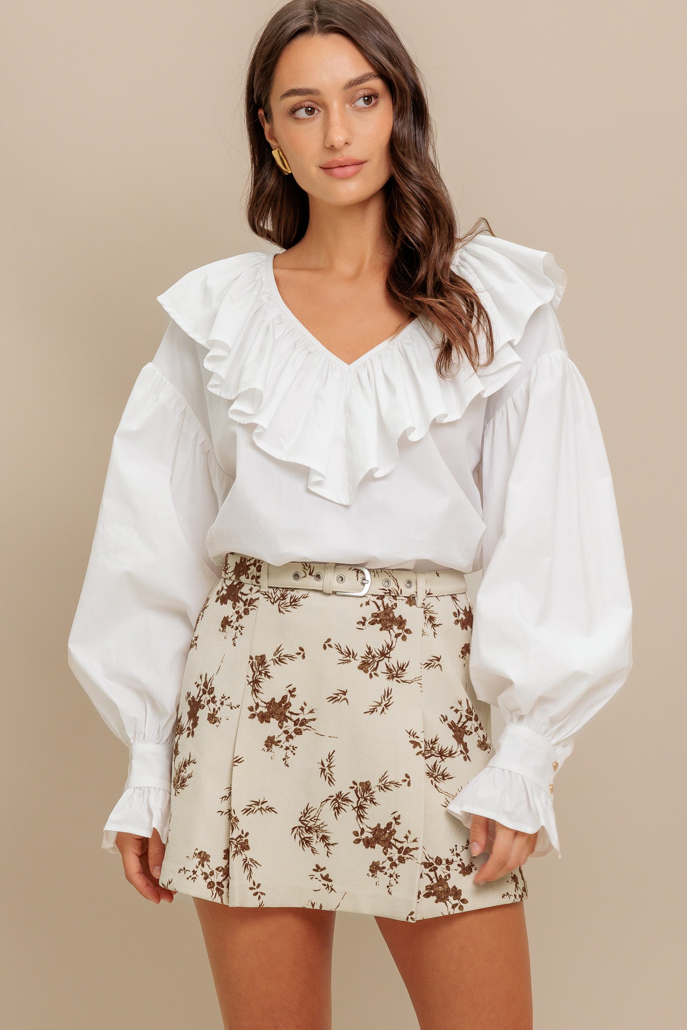 COUTURE CODE WOVEN TOP