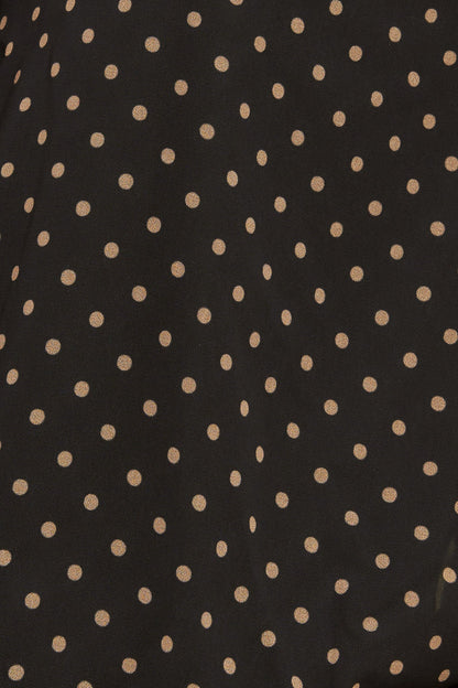 MIDNIGHT DOT CHIC WOVEN TOP