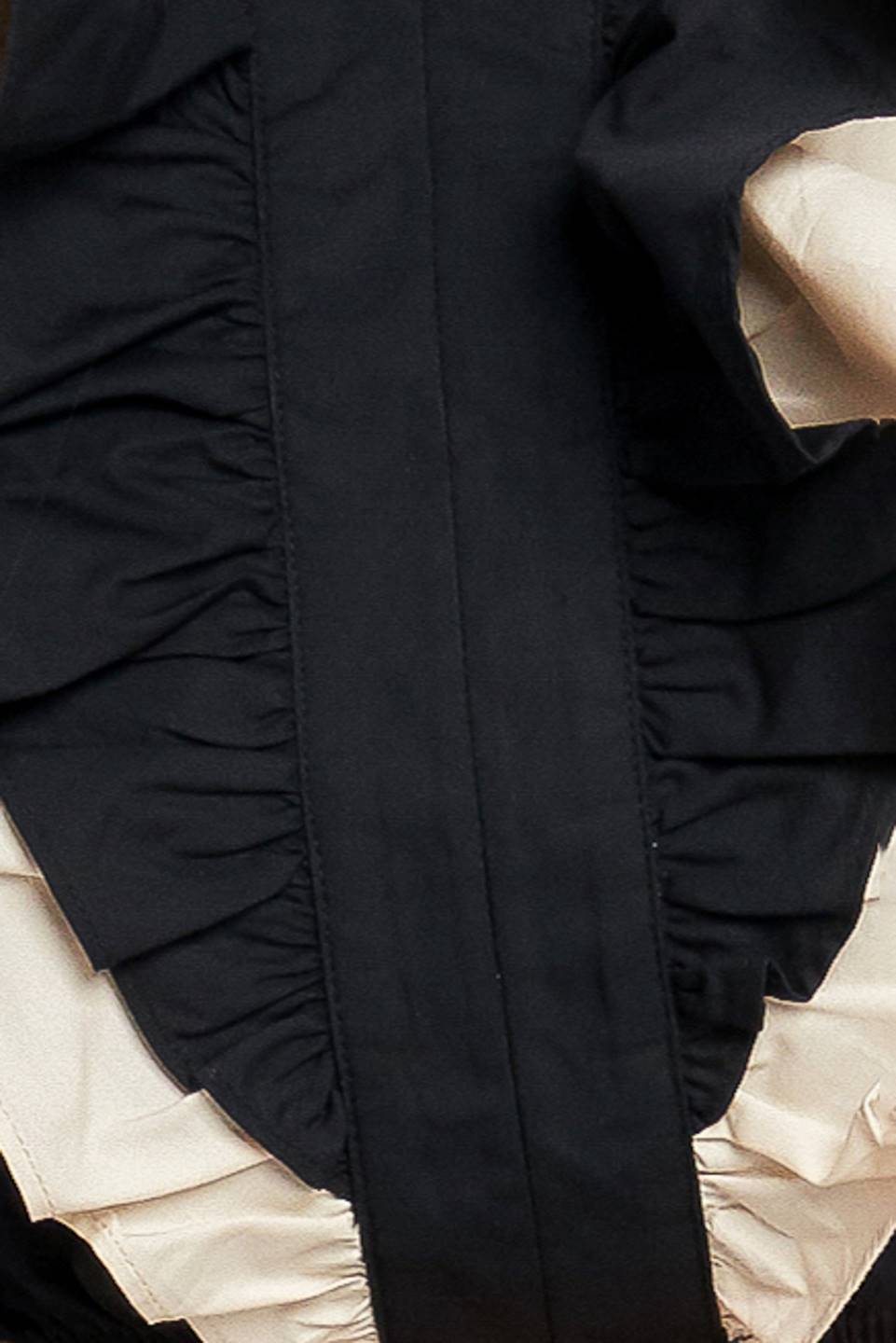 GALLERY CONTRAST WOVEN CROP TOP