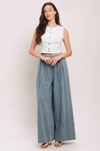 EASY WEAR WESTERN WOVEN TOP