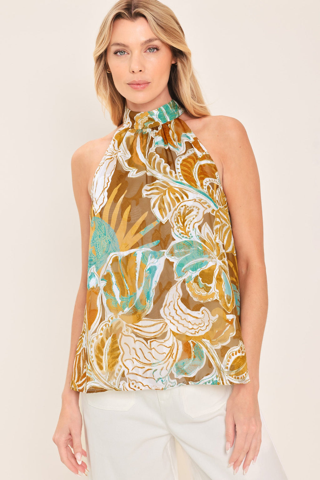 GOLDEN SHORES FLOW TOP
