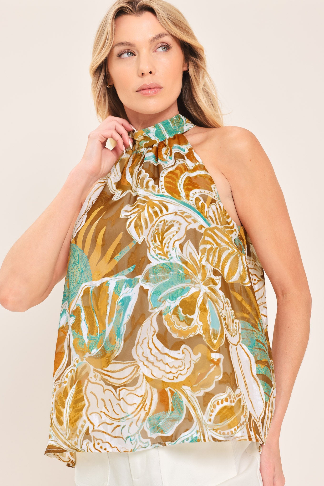 GOLDEN SHORES FLOW TOP