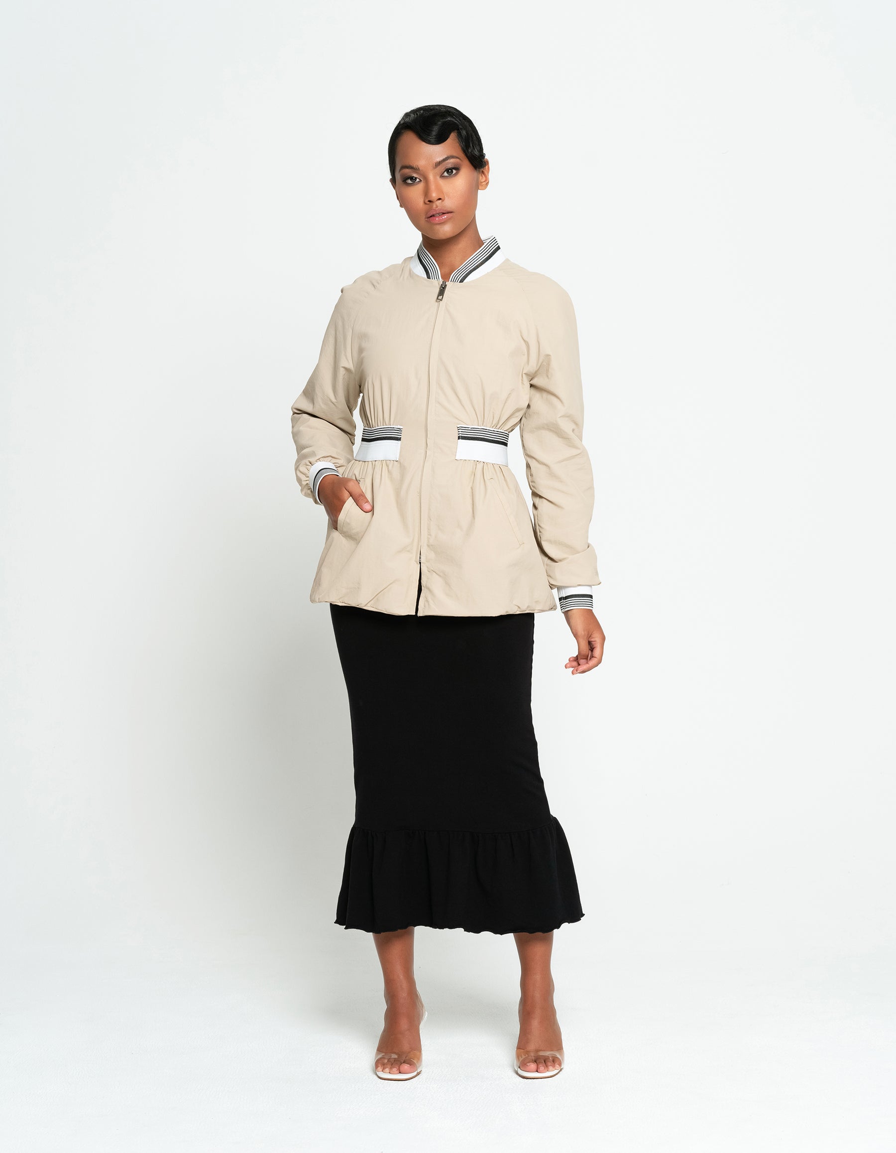 Sarah Recycled Feminine Bomber Jacket