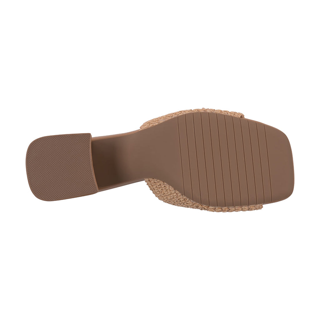 Natural Woven Heeled Sandals