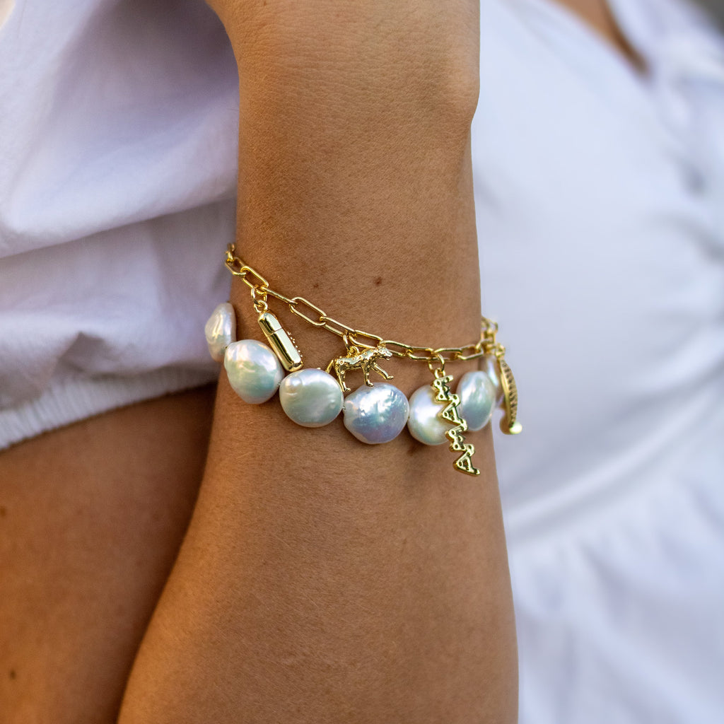 BAROQUE MISFIT PEARL BRACELET