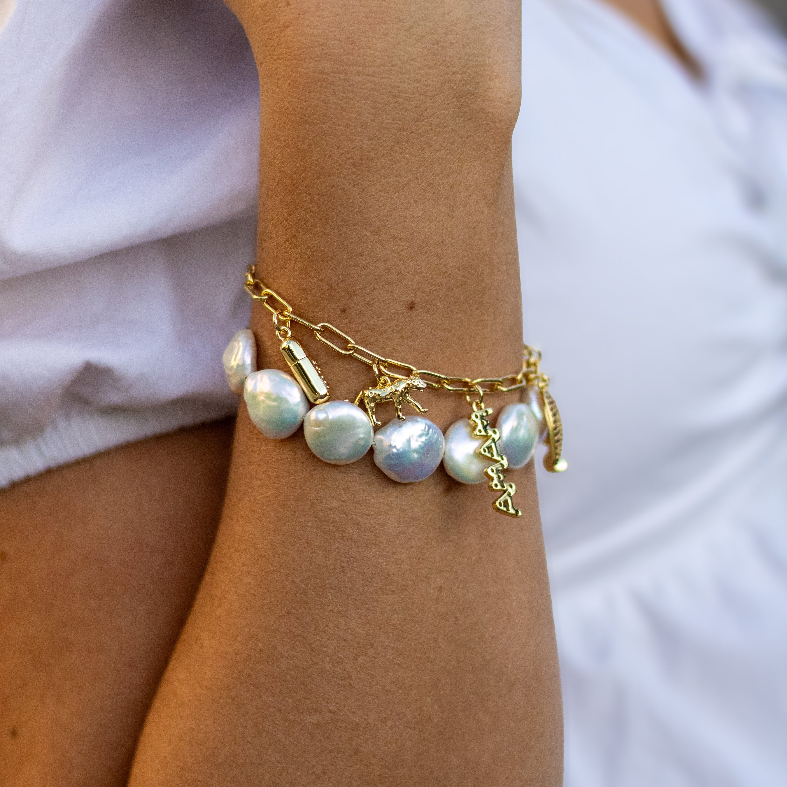 BAROQUE MISFIT PEARL BRACELET