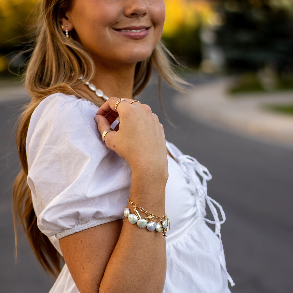 BAROQUE MISFIT PEARL BRACELET