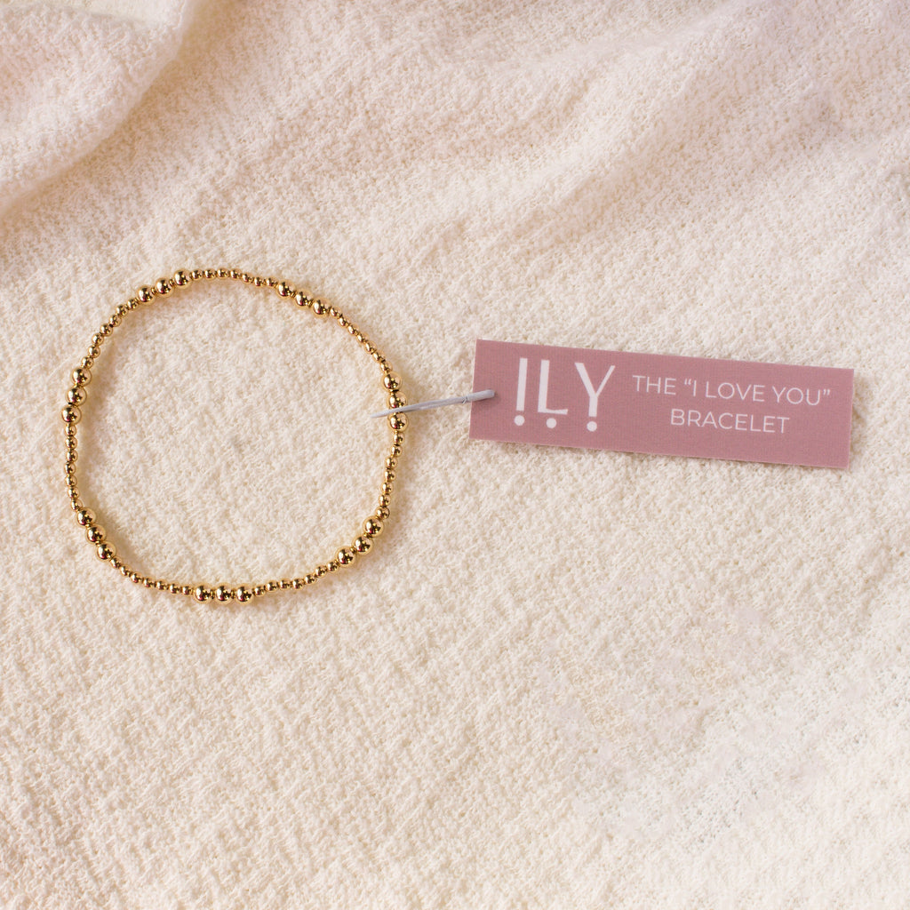 ILY BEADED STRETCH BRACELET