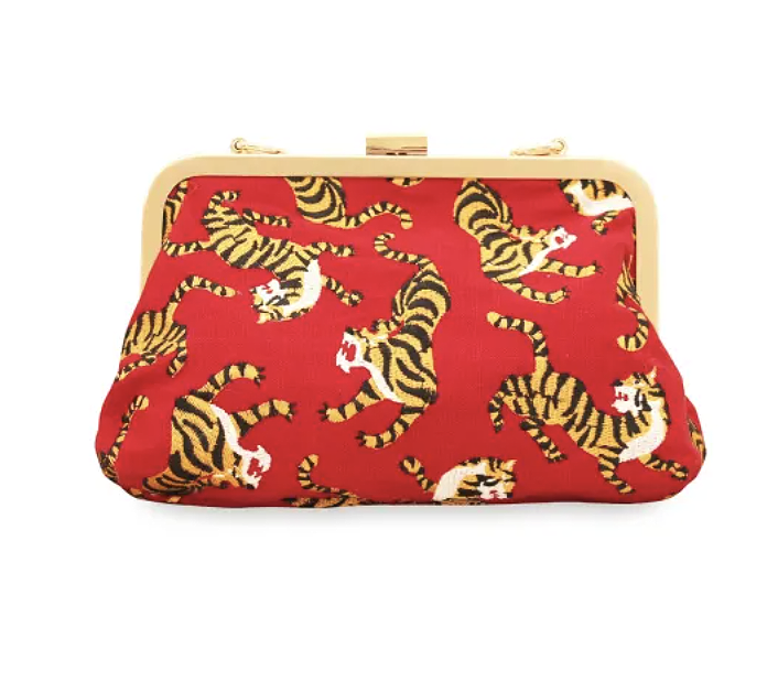 SUMATRAN TIGER CLUTCH IN RED