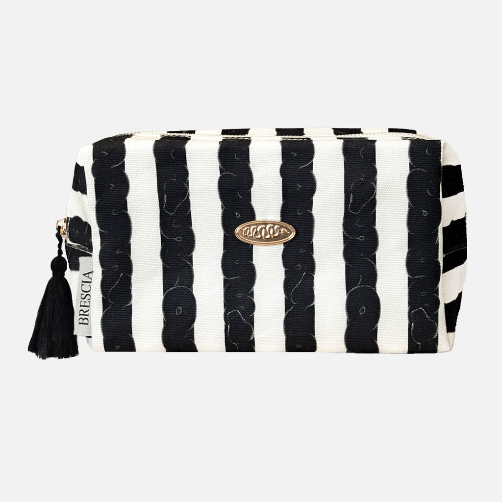 SERPENTINE STRIPE TRAVEL BAG - BLACK