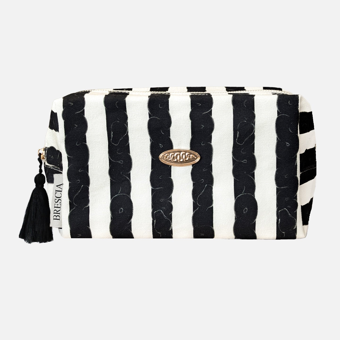 SERPENTINE STRIPE TRAVEL BAG - BLACK