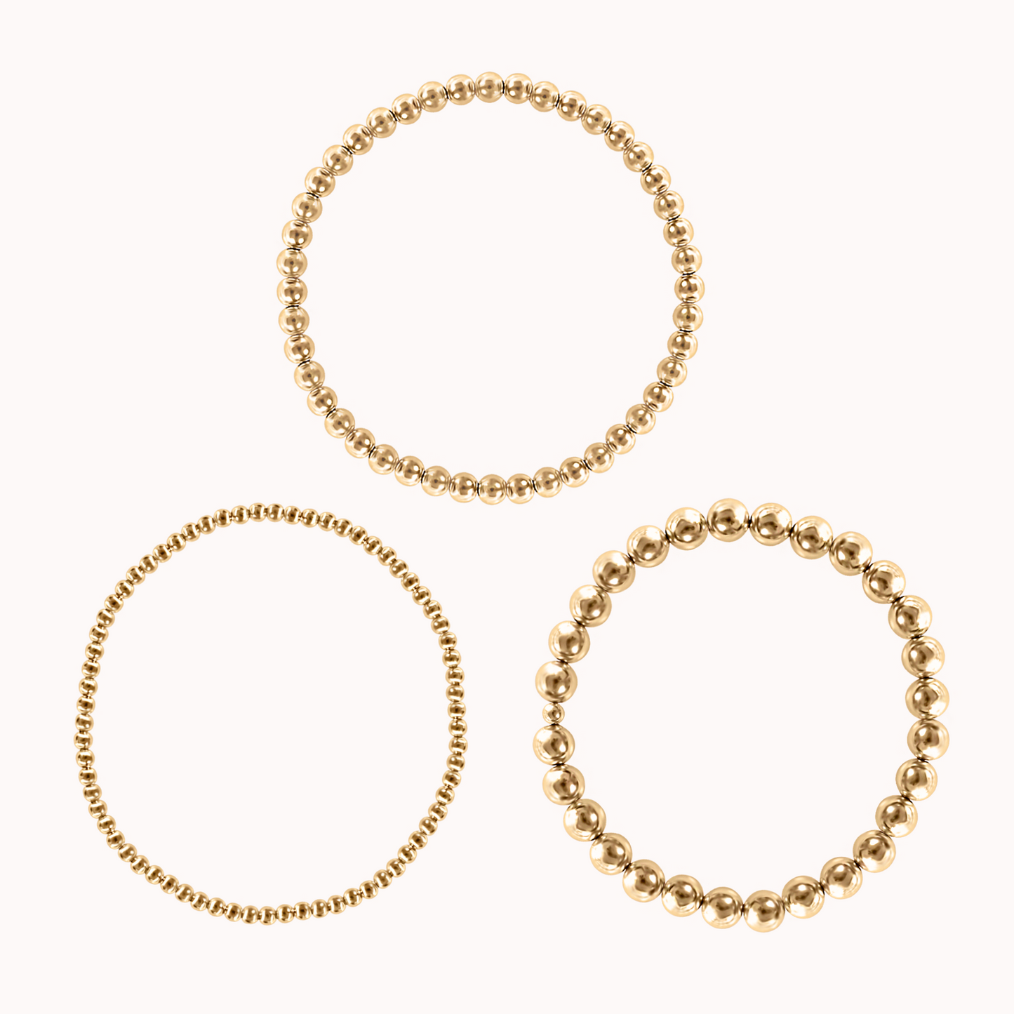 Beaded Stretch Bracelet Trio