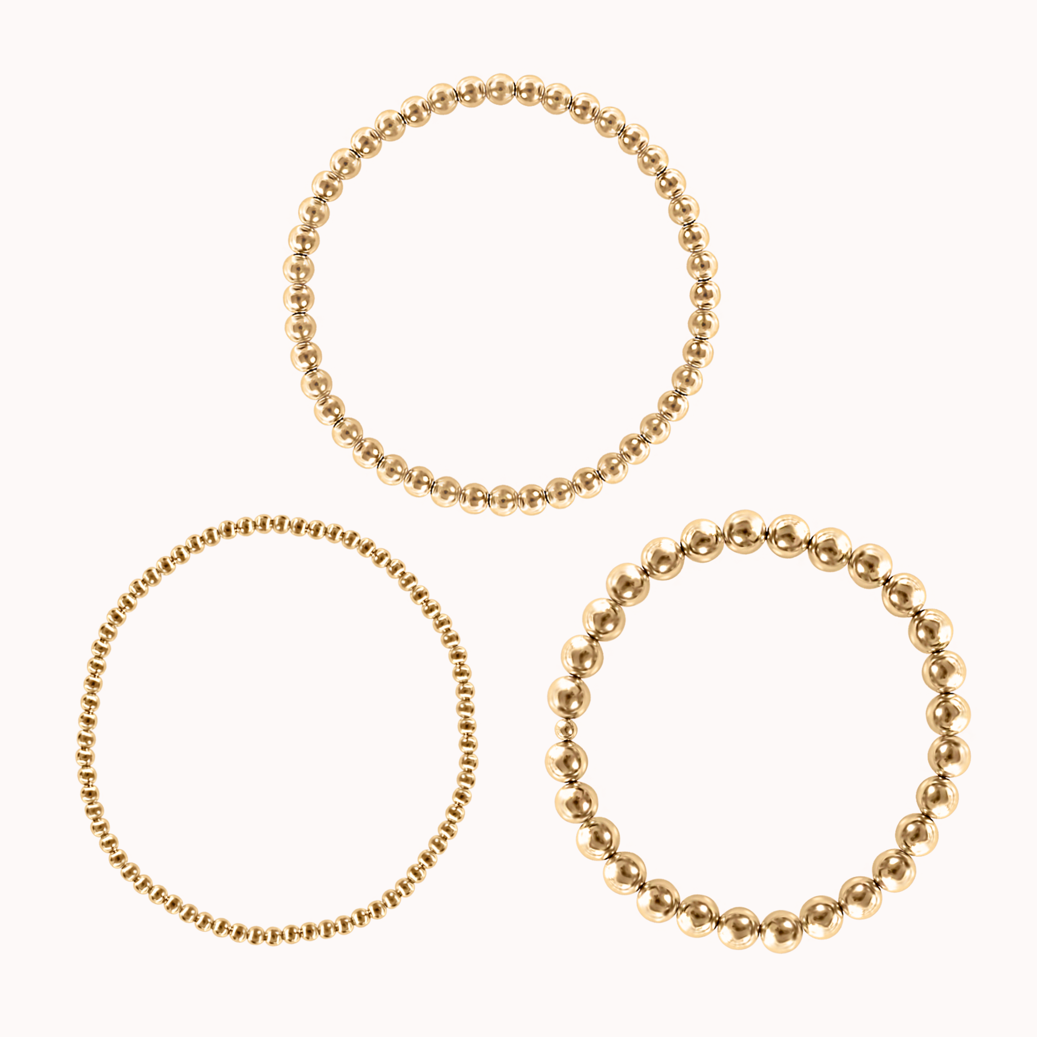 BEADED STRETCH BRACELET TRIO