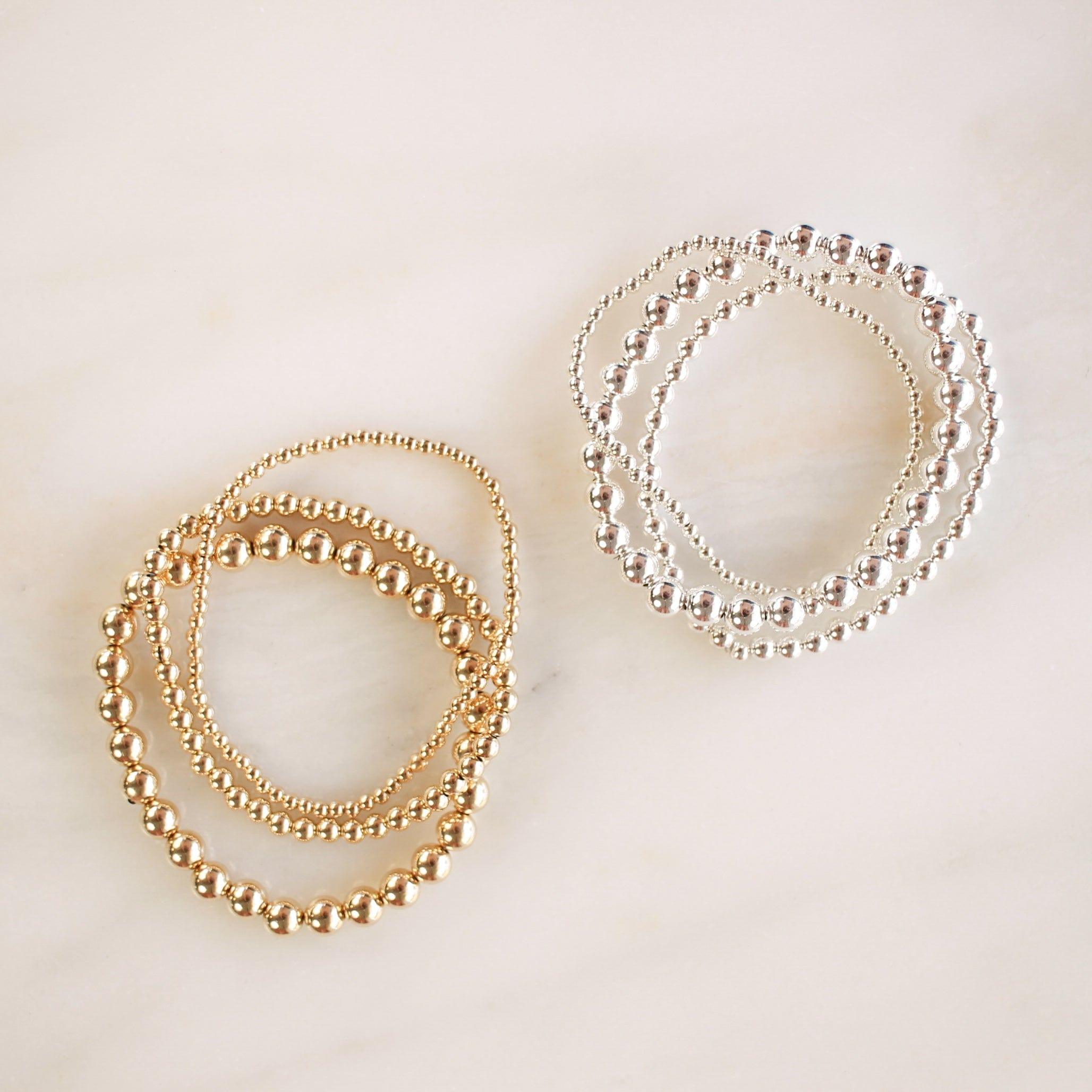 BEADED STRETCH BRACELET TRIO