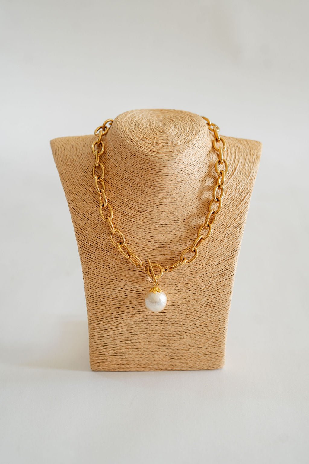 BETTY COTTON PEARL CHAIN NECKLACE