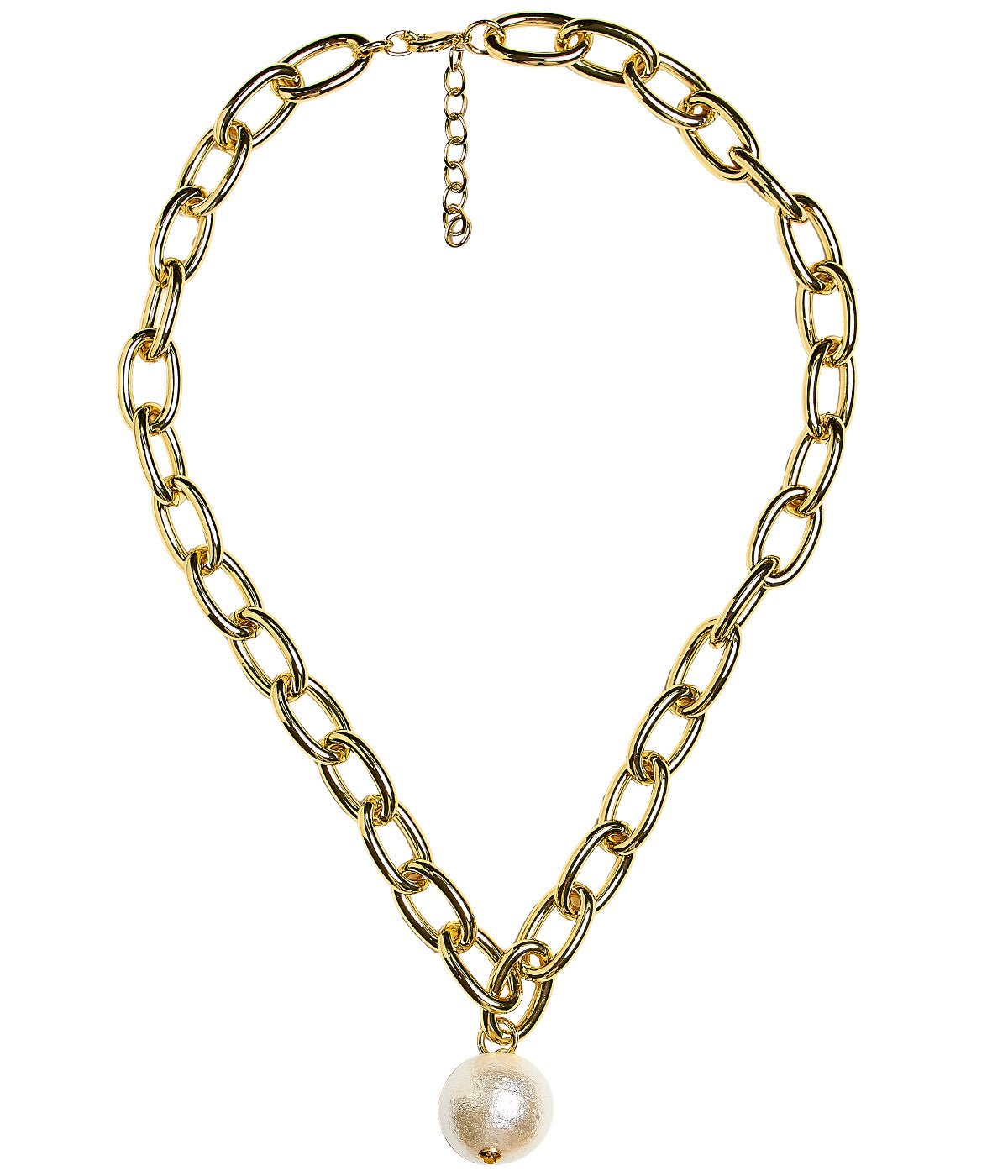BETTY COTTON PEARL CHAIN NECKLACE