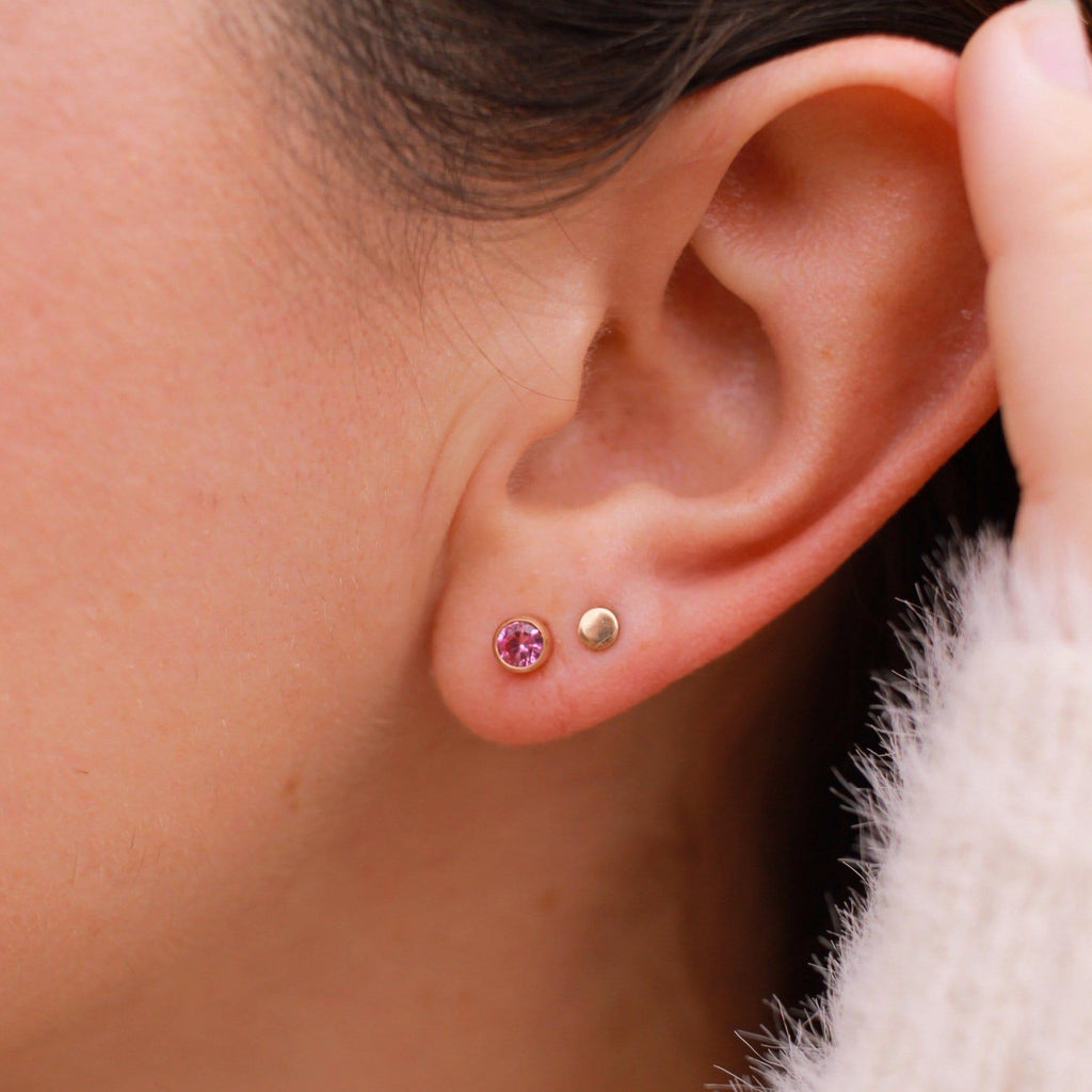 BIRTHSTONE STUD EARRINGS