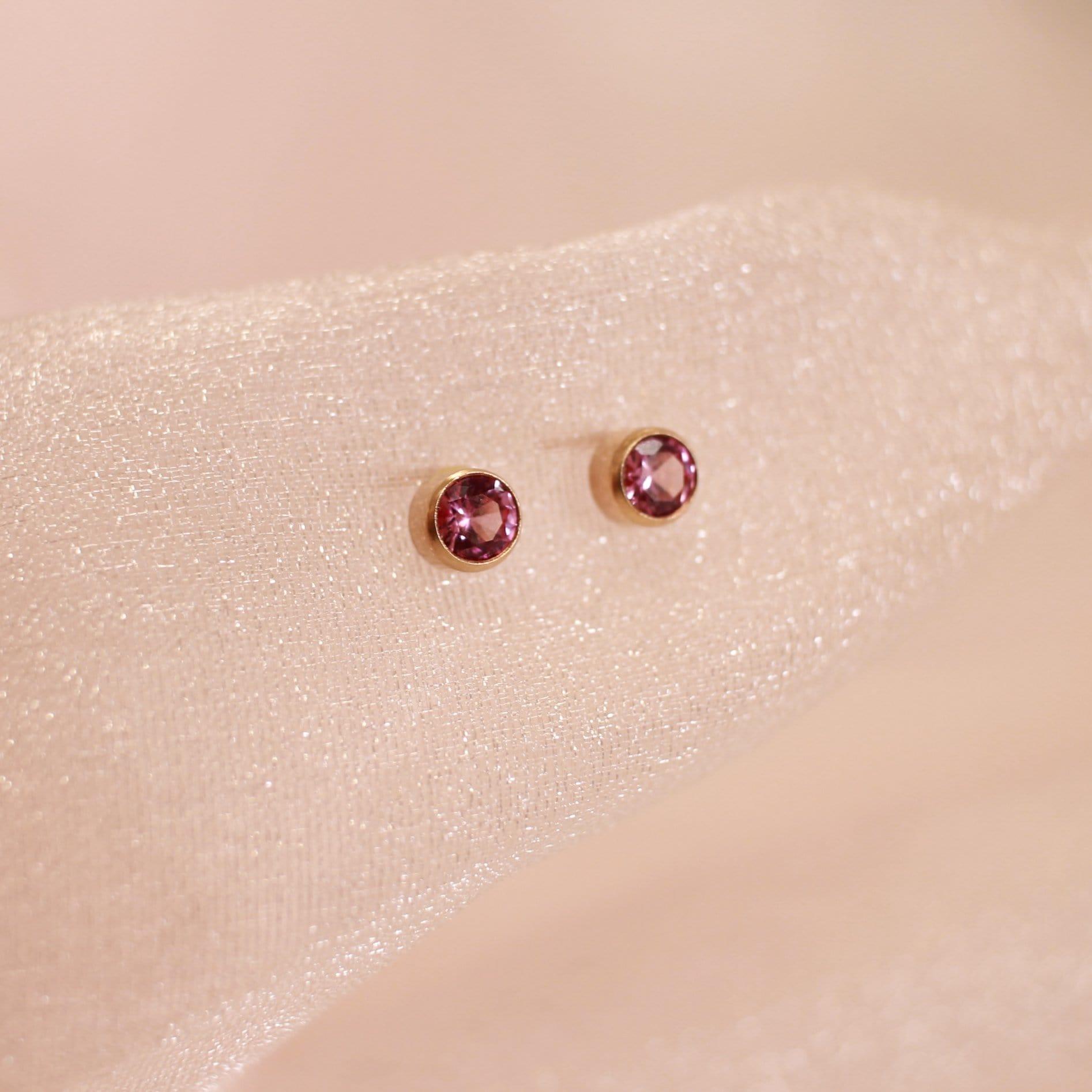 BIRTHSTONE STUD EARRINGS