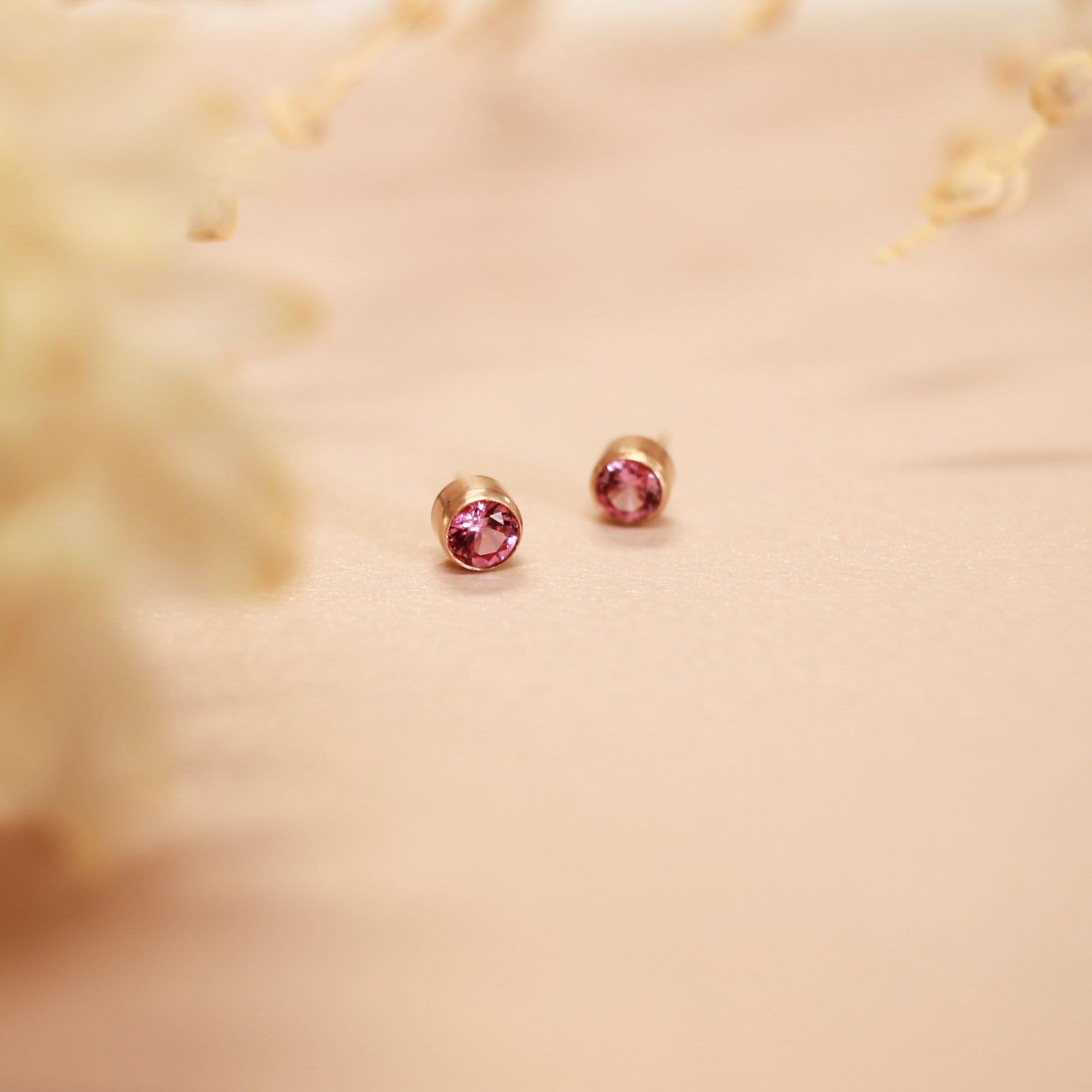 BIRTHSTONE STUD EARRINGS