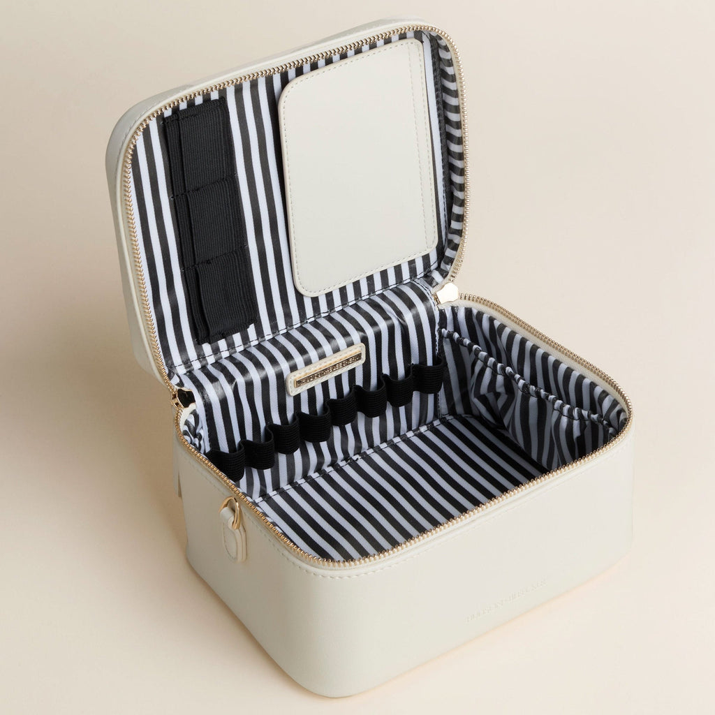 Jetsetter Train Case - Dusty Rose - Luxury Travel Makeup Case