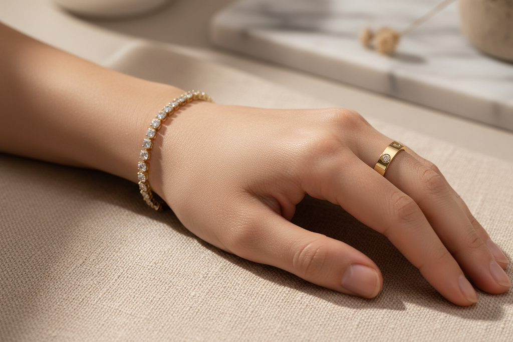 THE DAINTY GOLD STACK
