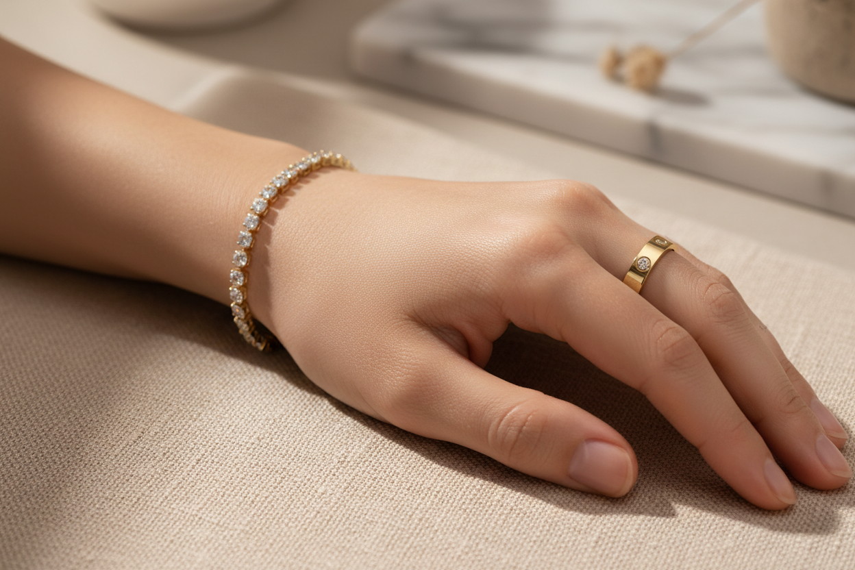 THE DAINTY GOLD STACK