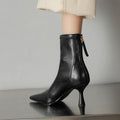 Women’s Cowhide Pointed Toe Ankle Boots