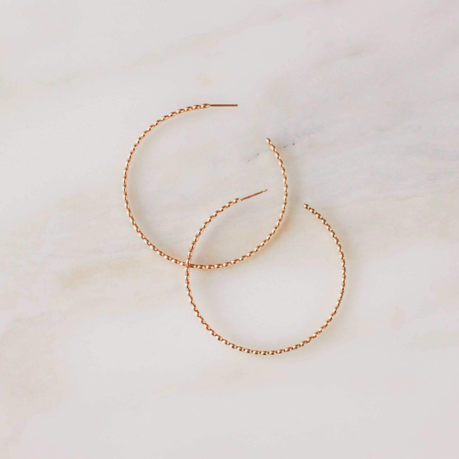 LARGE CORA HOOP EARRINGS