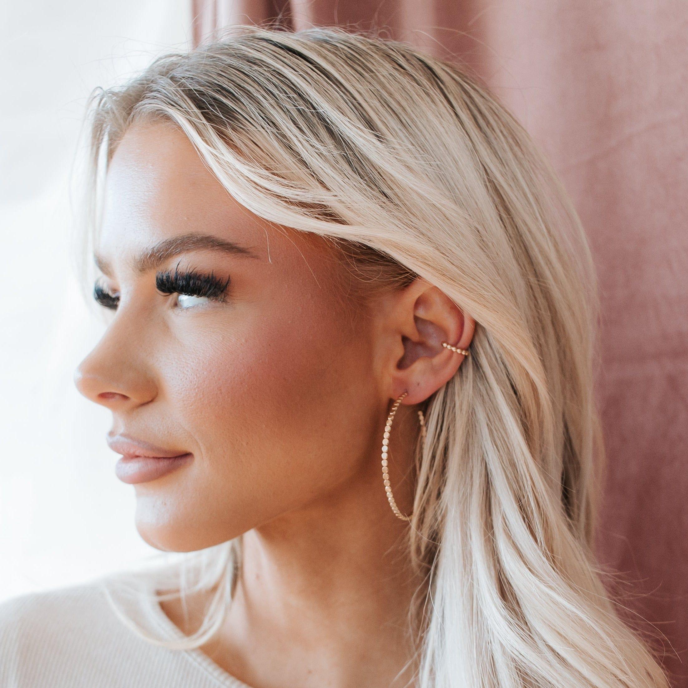 LARGE CORA HOOP EARRINGS