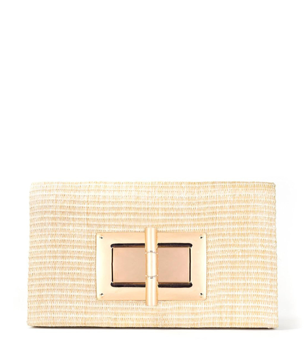 LILLIAN CLUTCH - STRAW