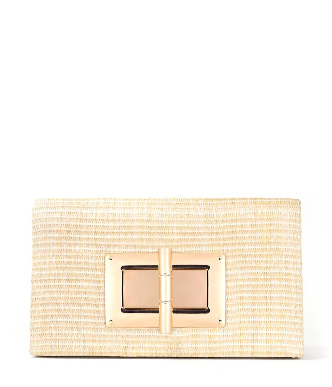LILLIAN CLUTCH - STRAW