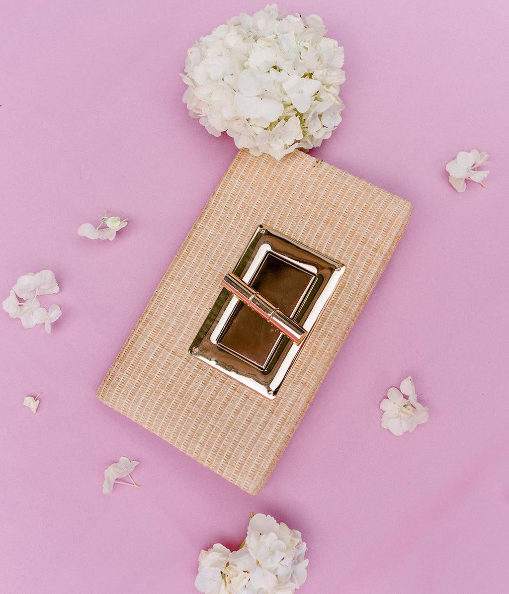 LILLIAN CLUTCH - STRAW