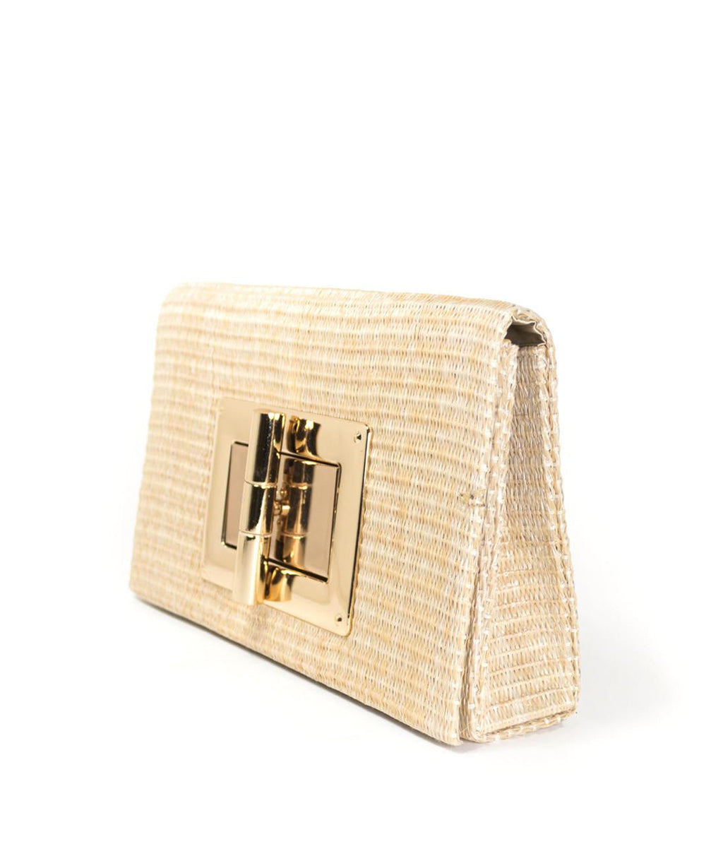 LILLIAN CLUTCH - STRAW