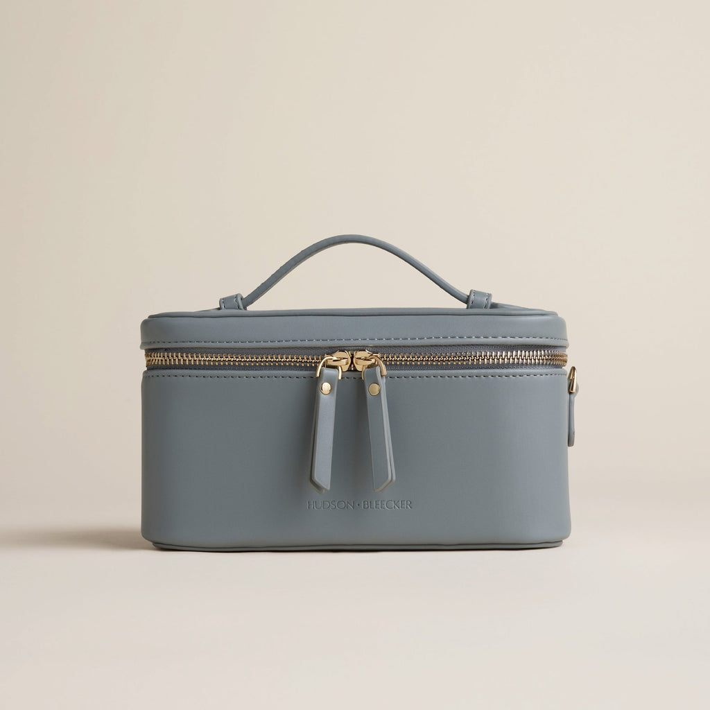 Jetsetter Train Case - Lagoon Blue - Luxury Travel Makeup Case