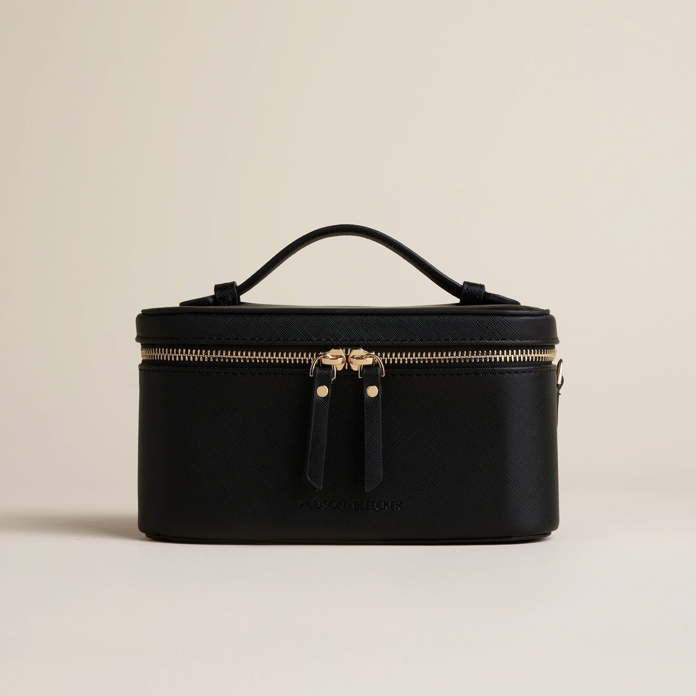 Jetsetter Train Case - Black - Luxury Travel Makeup Case