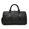 Black Pebbled Leather Weekender