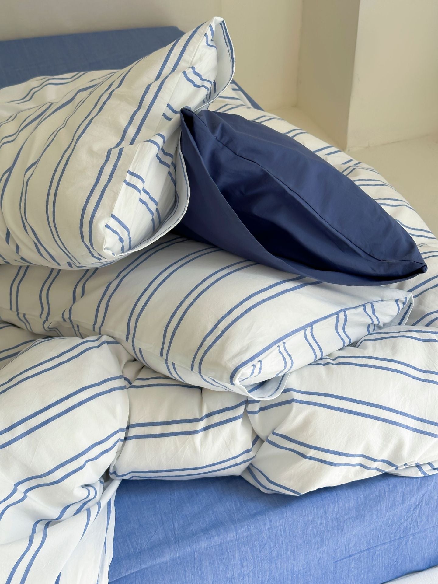 Refreshing Stripe Bedding Set / Yellow