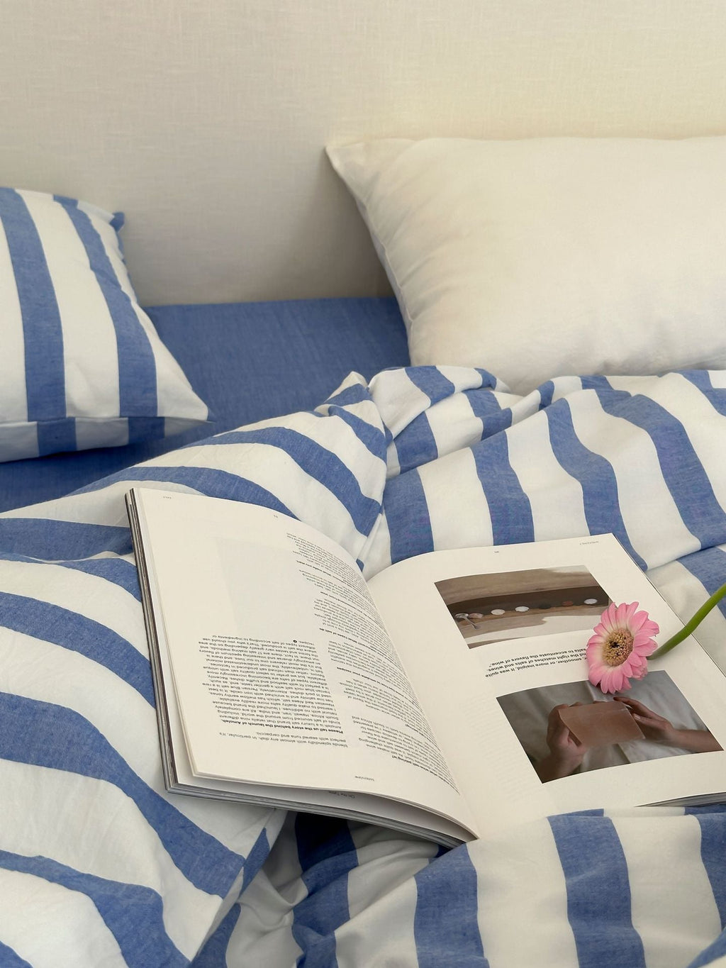 Refreshing Stripe Bedding Set / Yellow