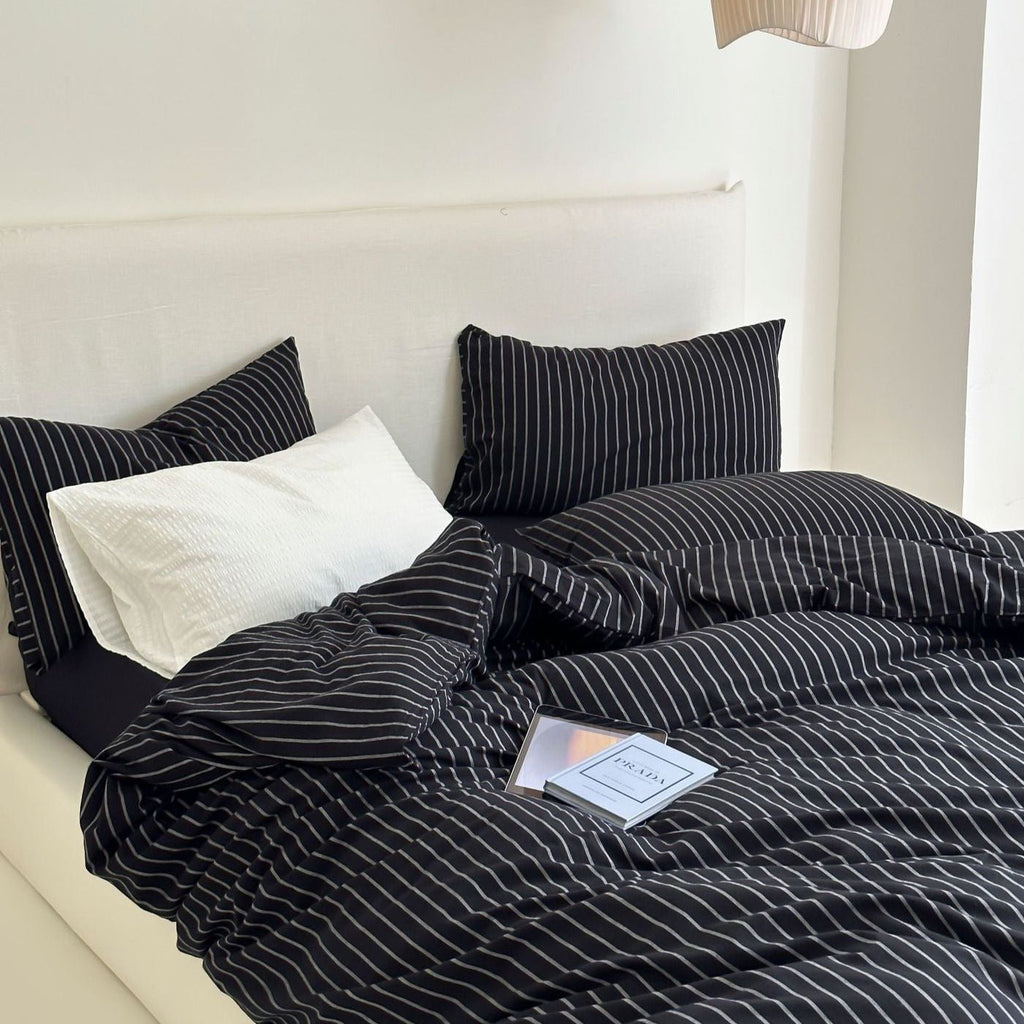 Refreshing Stripe Bedding Set / Yellow